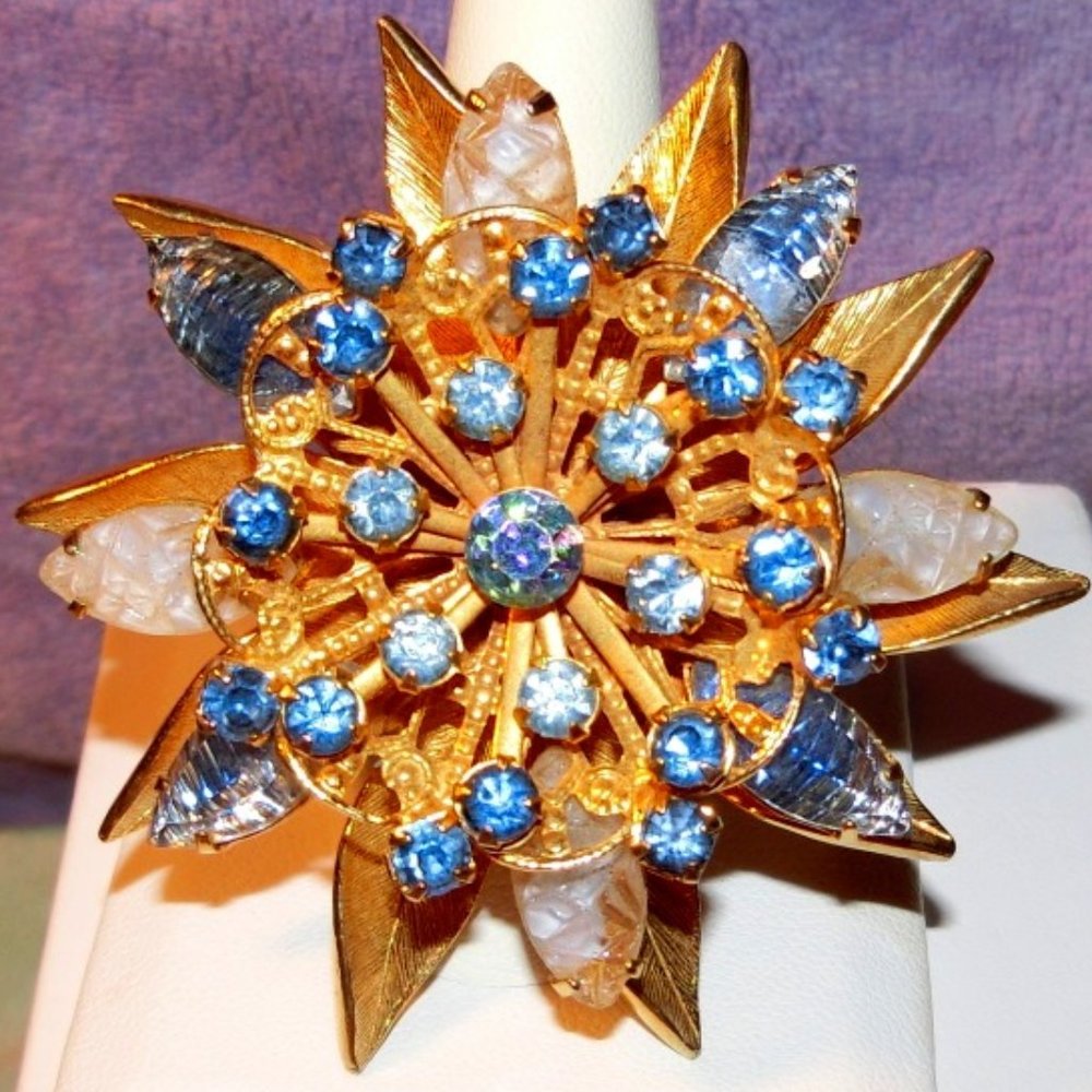 Dior Pin '57'-58' w/"new" DS Created Crystals RARE